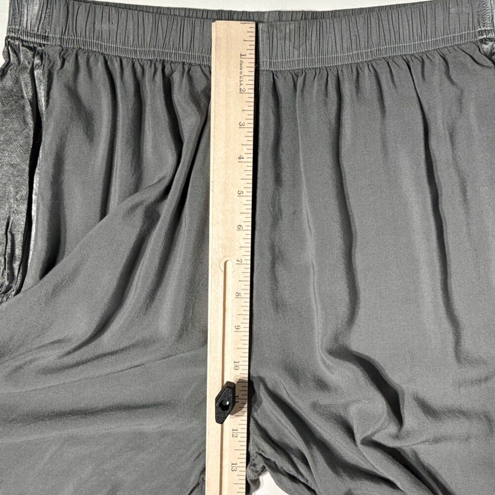 Hard Tail Forever Gray Rayon Wide Leg Pants Elastic High Waist Women Size L (A3) - Picture 8 of 8
